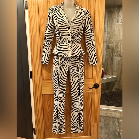 Betsey Johnson Pants - Vintage Betsey Johnson Zebra Suit